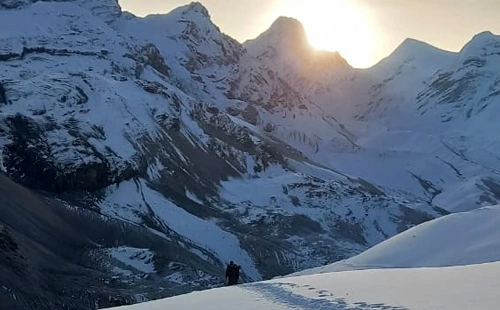 Sunrise views during the Annapurna Trek
