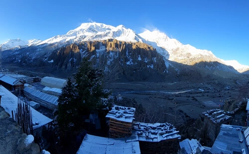 Landscape seen on the way to one of the budgeted treks in the Annapurna region