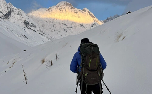 One of the peaks seen during the Manaslu Circuit Trek, one of the best summer treks in Nepal