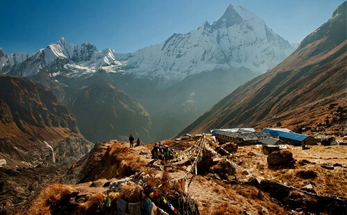 stunning scenery seen during the Annapurna Base Camp Trek