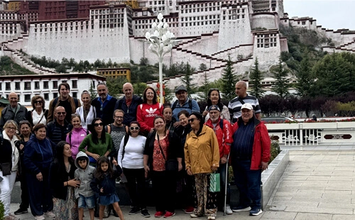 At Potala Palace, Lhasa, during the Tibet Tour