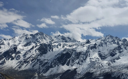 Langtang moutains in Nepal