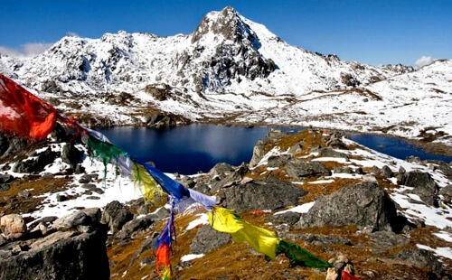Gosaikunda Lake at 4,380 m of the Langtang Altitude in Nepal