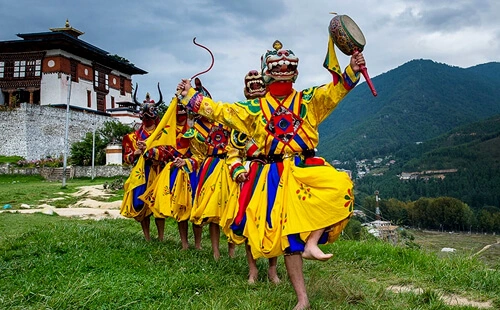 Ready for the festival in Thimphu, Bhutan