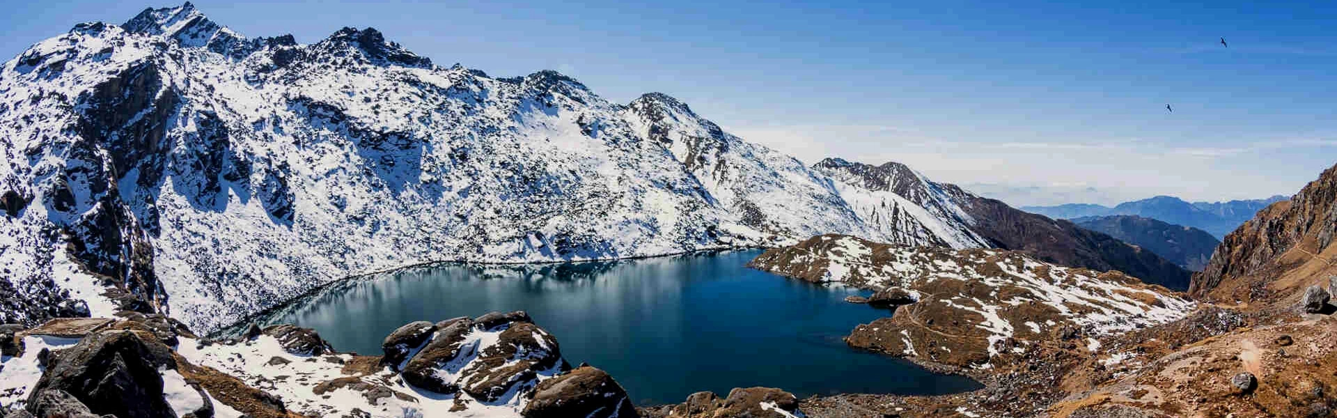 The holy Gosaikunda Lake (4,380m)