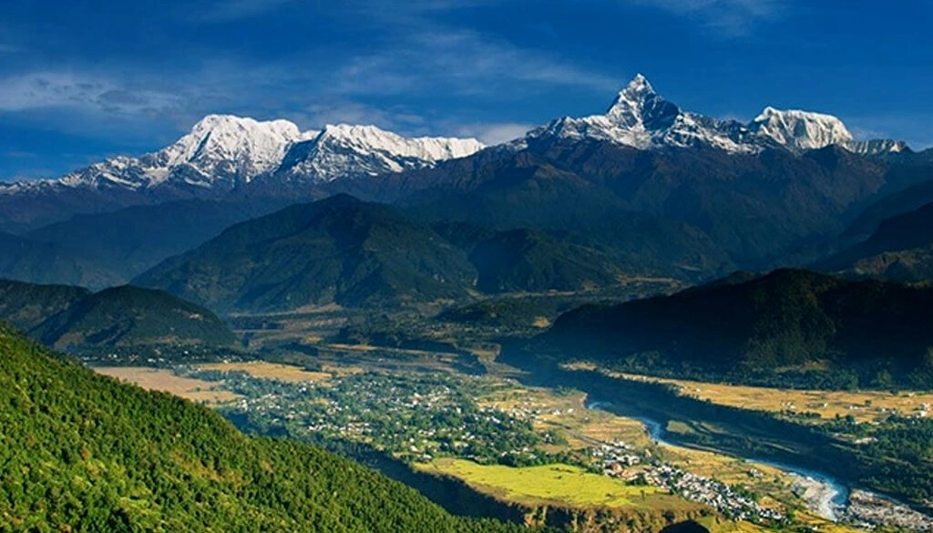Views from Sarangkot, Pokhara, in Nepal