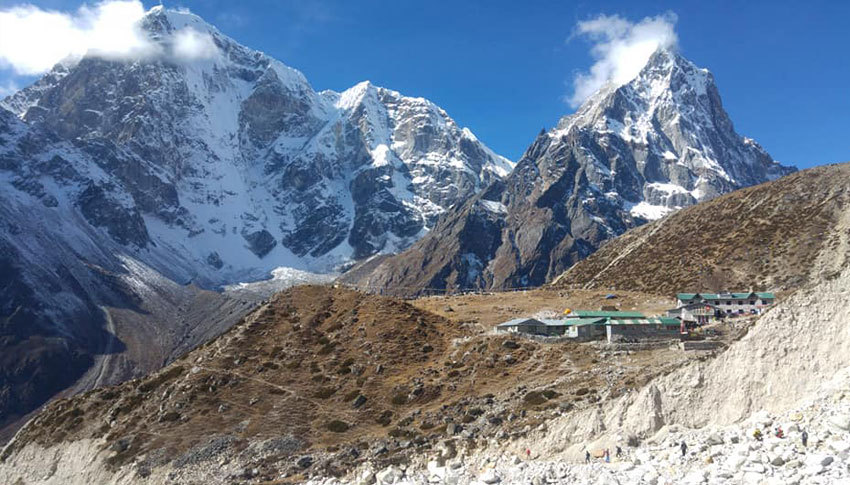 Tea house at everest trail