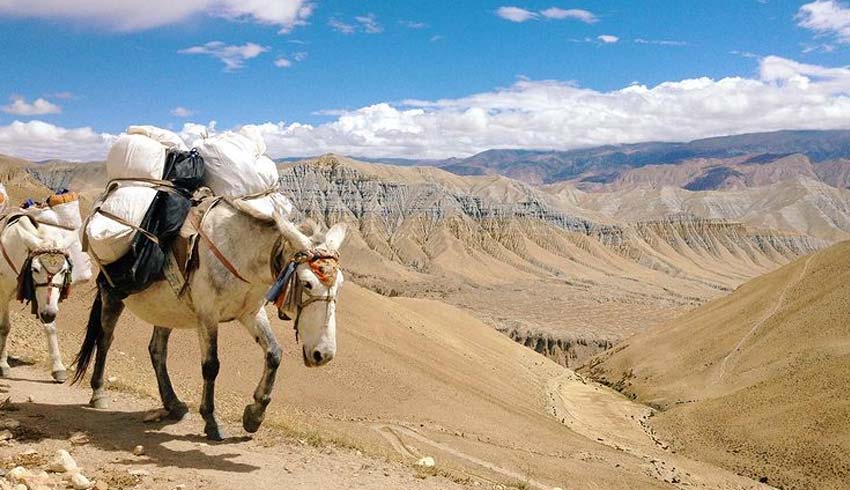landscape view of Upper Mustang
