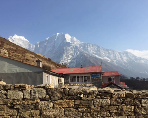 View From Namche Bazaar To Phorte